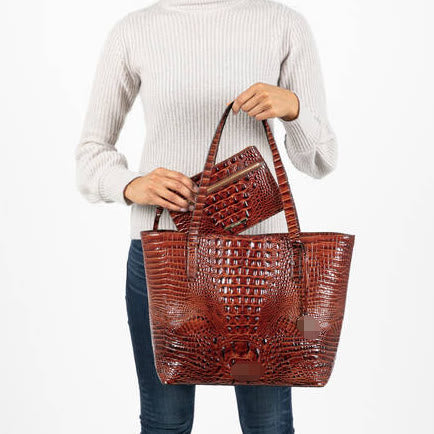 Tragetasche für Damen, tägliches Retro-Taschenset mit Krokodilmuster