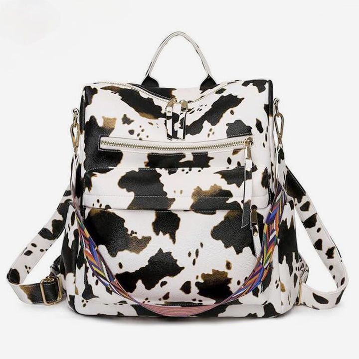 Großer Schulrucksack aus Leder