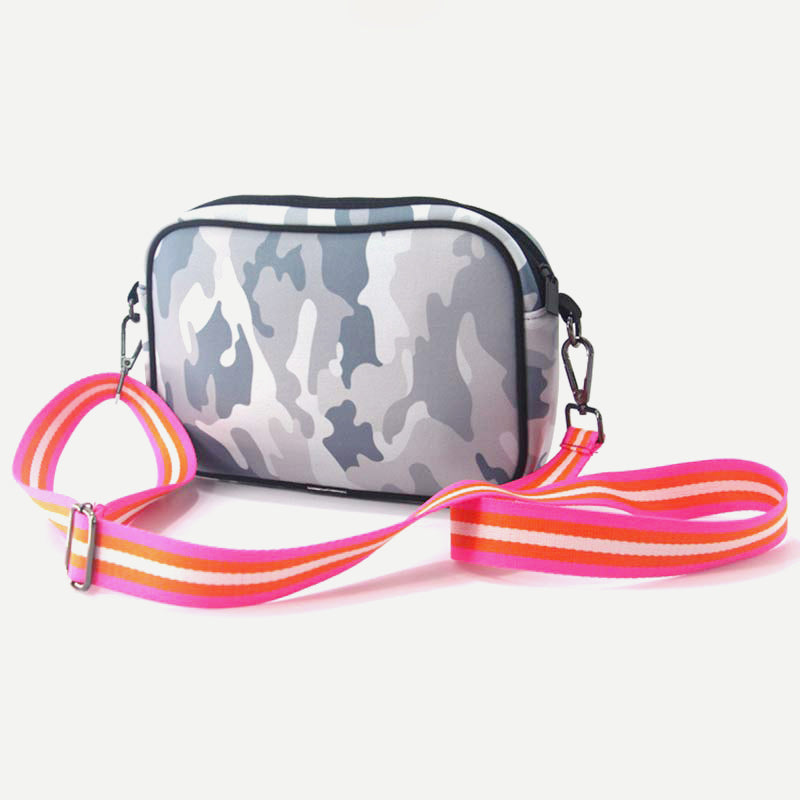 Leichte Umhängetasche Damen Geldbörse Neopren Handtasche Strandtasche