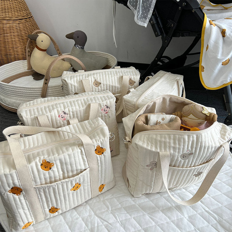 Wickeltasche Tote Weiche Baumwolle Mama Schultertasche Handtasche Baby