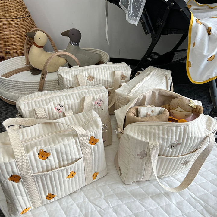 Wickeltasche Tote Weiche Baumwolle Mama Schultertasche Handtasche Baby