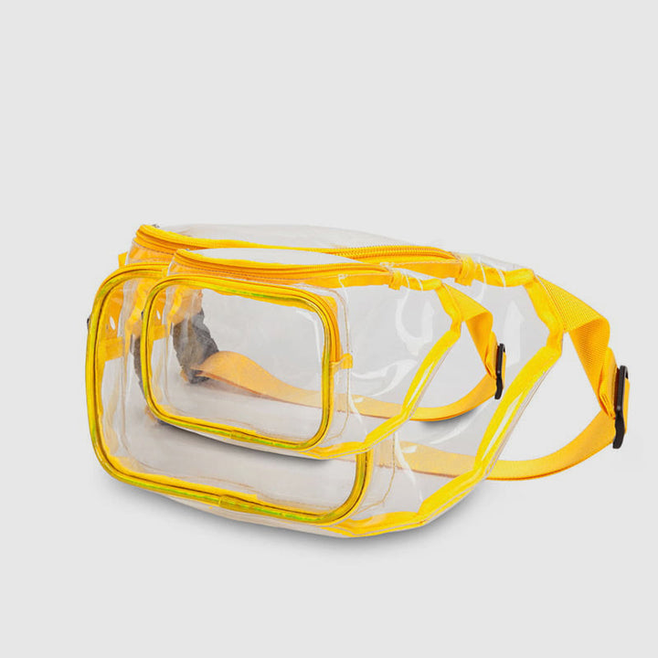 Gürteltasche für Damen, zum Laufen im Freien, Fitness, wasserdichte PVC-Tasche