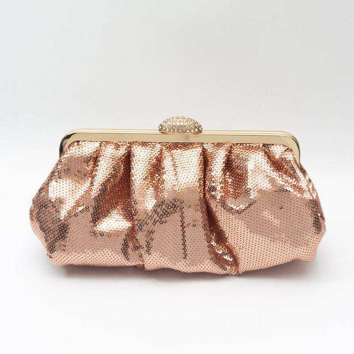 Abendtasche für Damen, mehrfarbige Party-Clutch mit Perlen, Pailletten und Diamanten