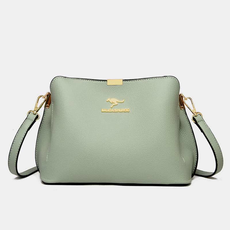 Kleine Umhängetasche aus Leder, Handtaschen, Geldbörsen, dreifache Crossover-Schultertasche