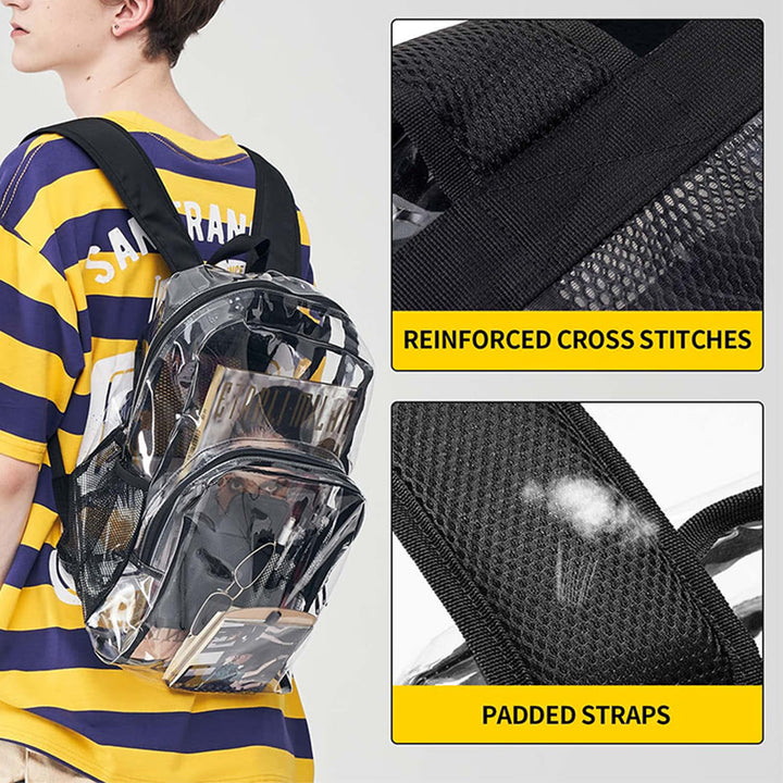 Rucksack für Schüler, transparentes PVC, Freizeit, täglicher Schulranzen