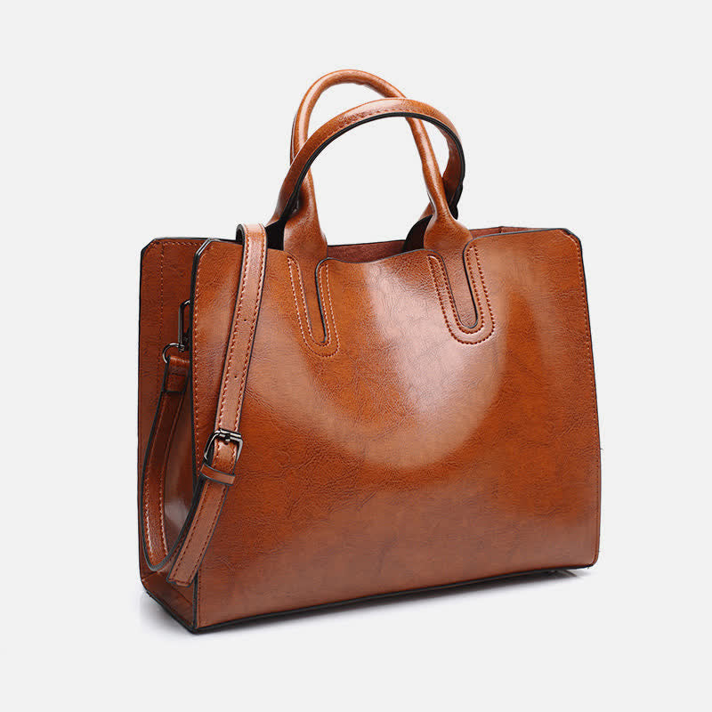 Business-Tragetasche für Damen, Arbeitstasche, lässige Lederhandtasche
