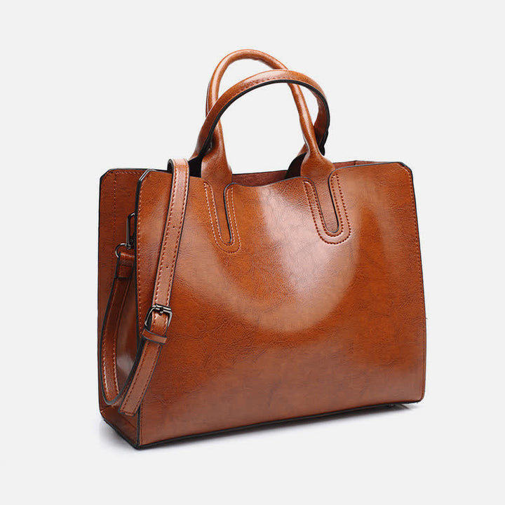 Business-Tragetasche für Damen, Arbeitstasche, lässige Lederhandtasche