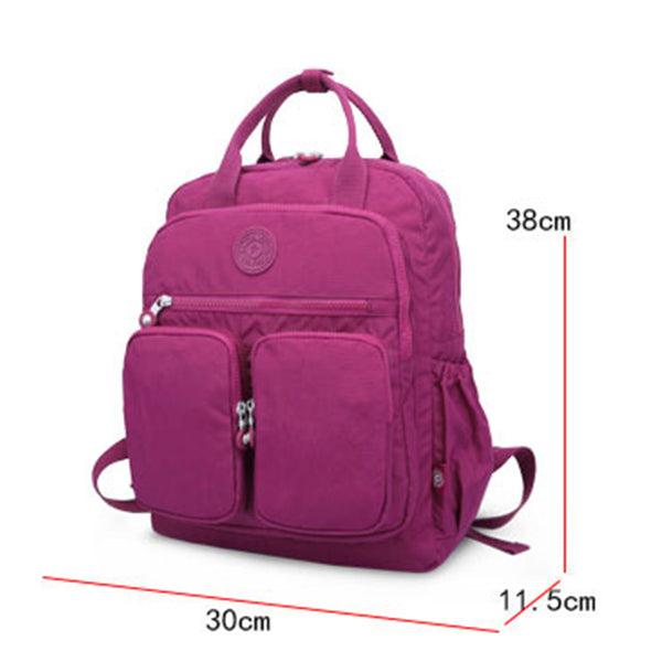 Wasserfester Schulrucksack mit mehreren Taschen