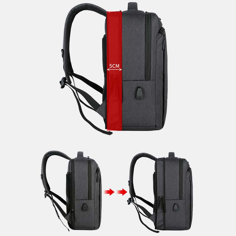 Leichter, schwerer, weiter tragbarer Business-Rucksack mit großer Kapazität und USB-Ladeanschluss
