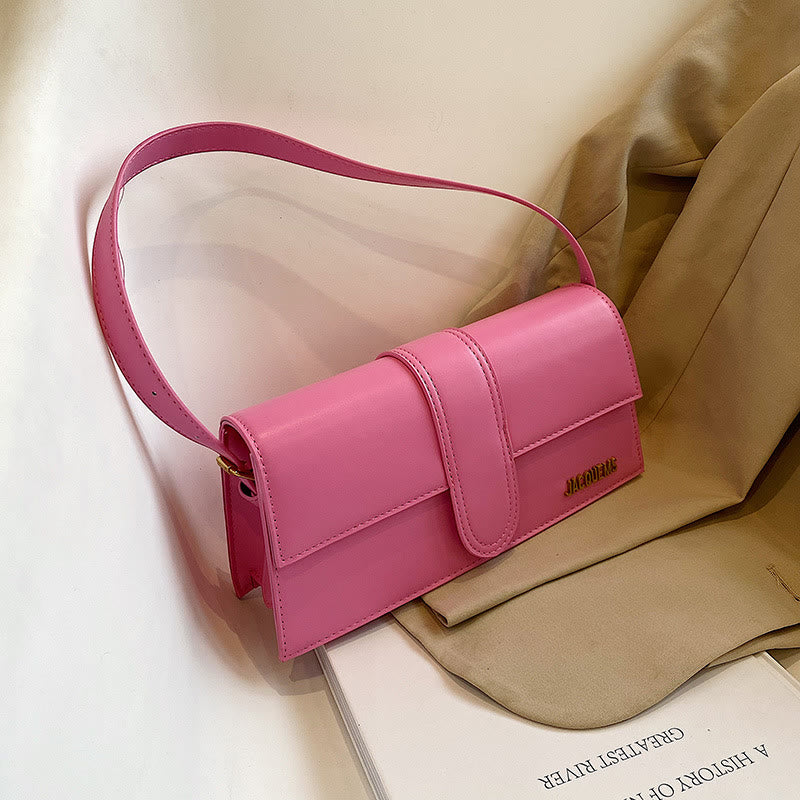 Umhängetasche für Damen, einfarbig, quadratisch, elegante Dating-Tasche