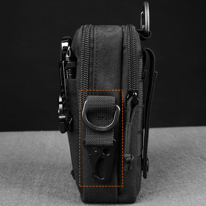 Taktische Hüfttasche mit Gürtelschlaufe, Handytasche für 7,5 Zoll Mobiltelefone mit Umhängegurt