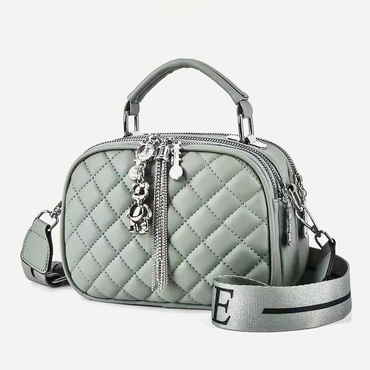 Tasche mit Griff oben für Damen, mehrlagige Umhängetasche mit großem Fassungsvermögen
