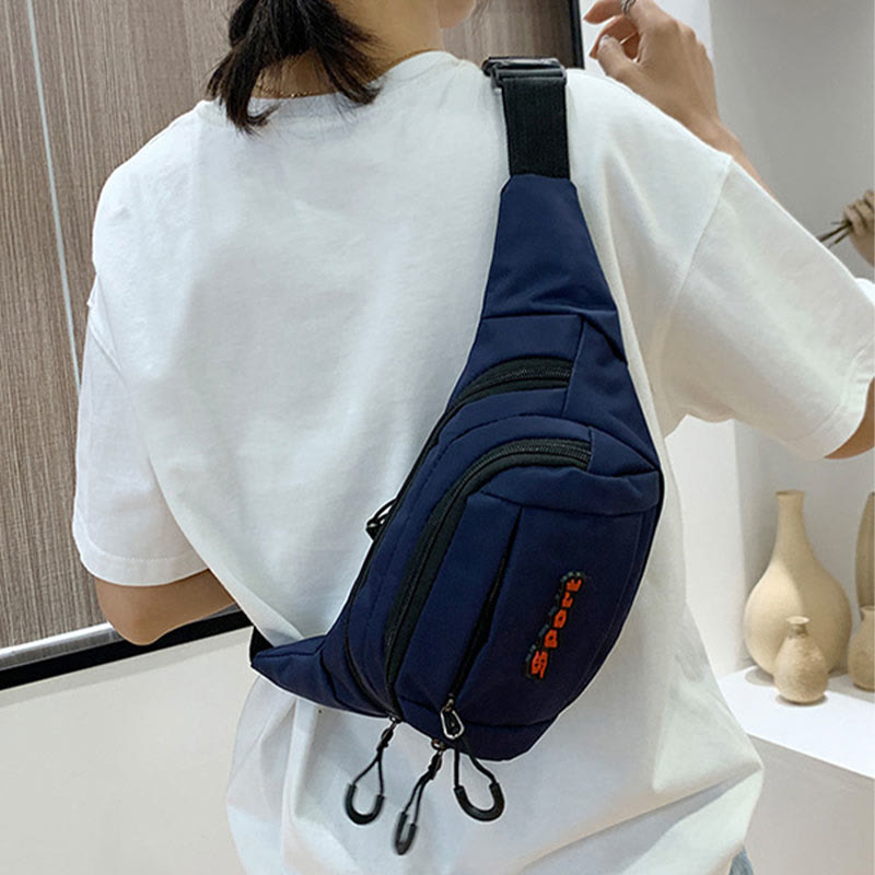 Wasserdichte Hüfttasche, lässige Hüfttasche, Brusttasche für Damen und Herren