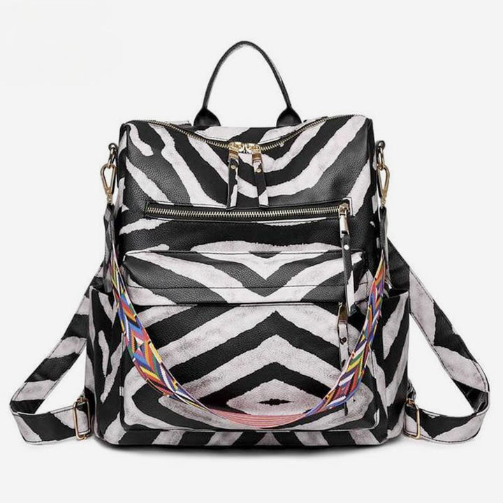 Großer Schulrucksack aus Leder