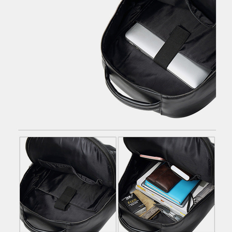 3D Tierkopf Rucksack mit Nieten aus Leder Coole Laptoptasche College Büchertasche