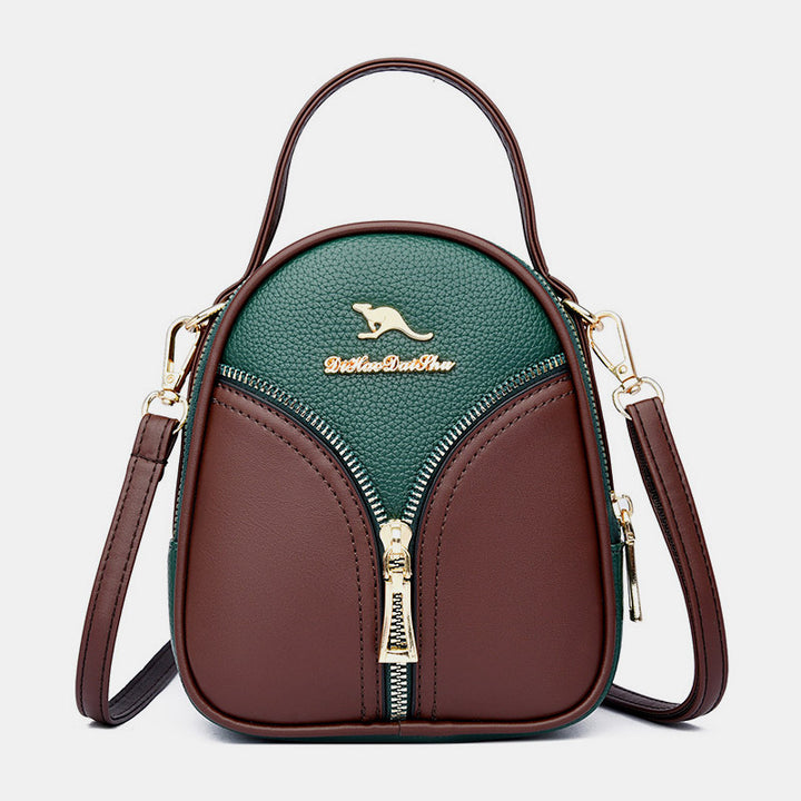 Kleine Crossbody-Handytasche für Damen, Handy-Schultertasche aus Leder