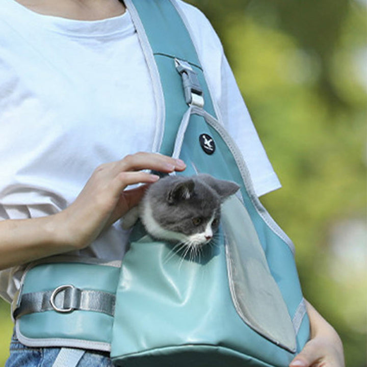 Bequeme, robuste, reflektierende Schultertasche für kleine Haustiere, Katzen und Hunde.