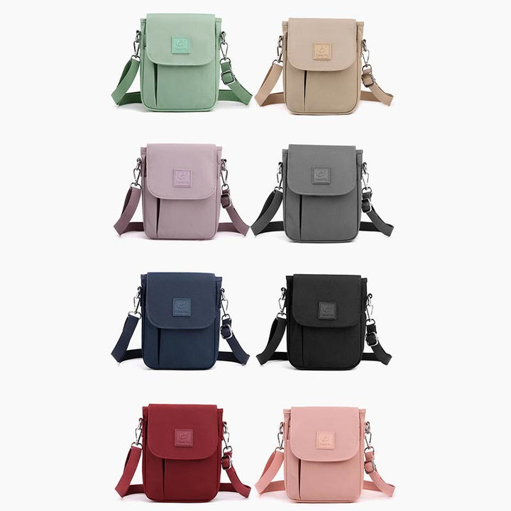 Wasserdichte Umhängetaschen aus Nylon, Handytaschen mit verstellbaren Trägern