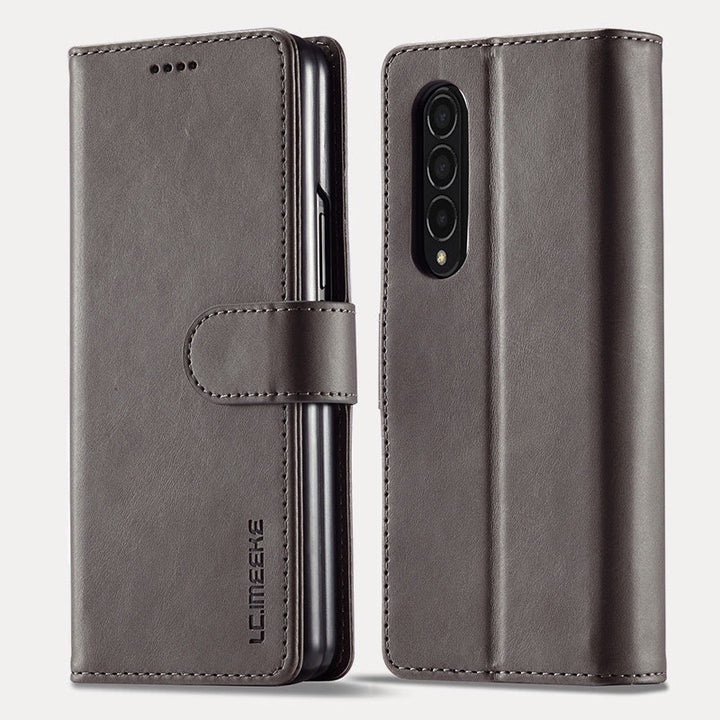 Clamshell-Telefonhülle für Samsung Z Fold Kartenhalter Brieftasche Handy-Schutzhülle