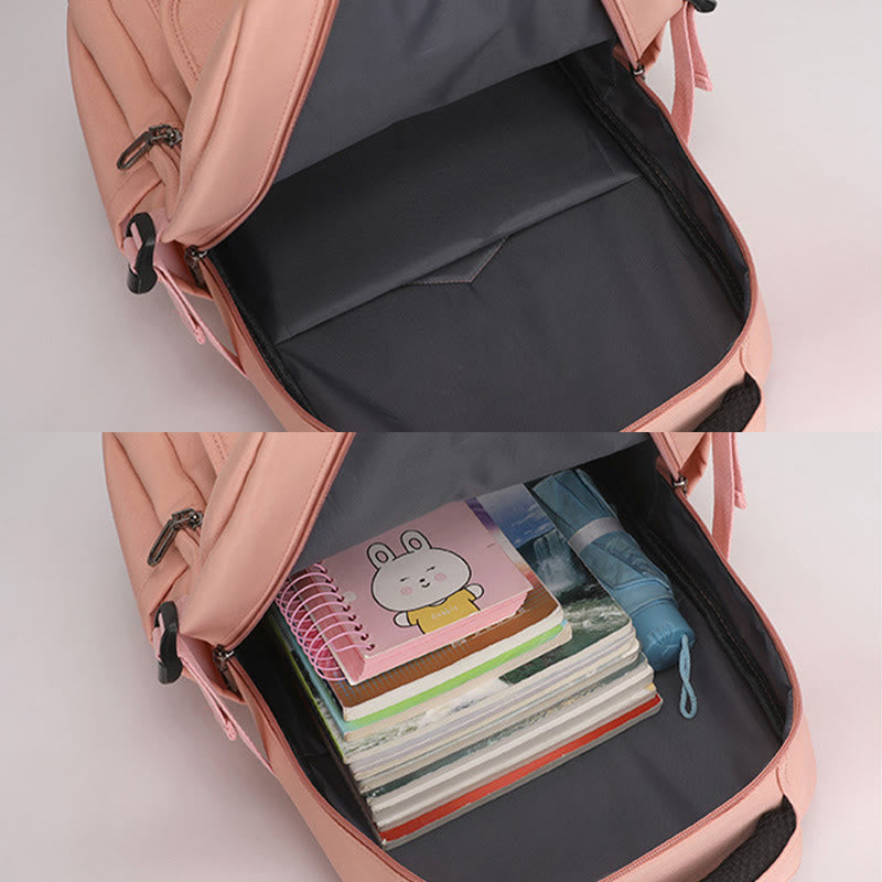 Rucksack für Damen, weicher, atmungsaktiver Stoff, lässige, wasserdichte Reisetasche