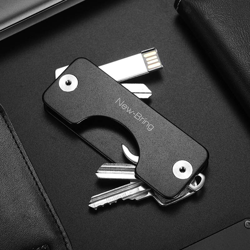 Minimalistischer Schlüssel-Organizer aus Aluminium