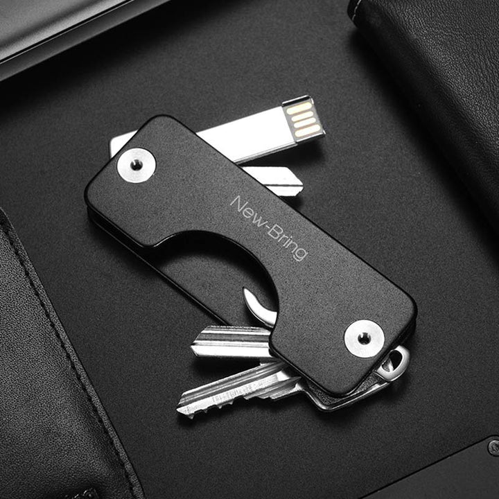 Minimalistischer Schlüssel-Organizer aus Aluminium