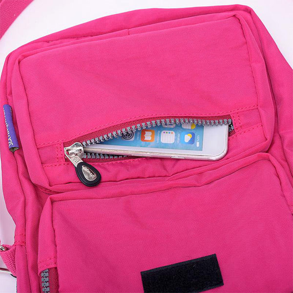Umhängetasche aus Nylon mit mehreren Taschen