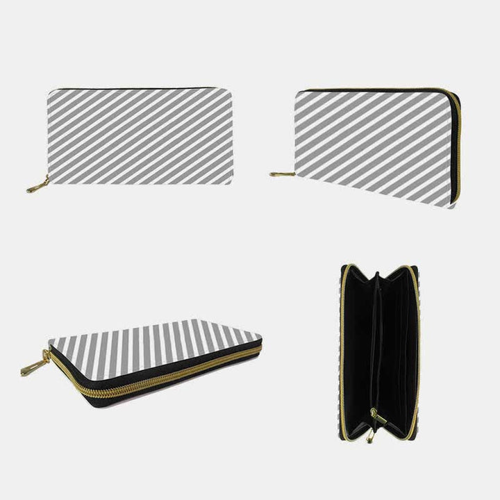 Süße Geldbörse für Damen, großes Fassungsvermögen, mit Rundum-Reißverschluss, Clutch