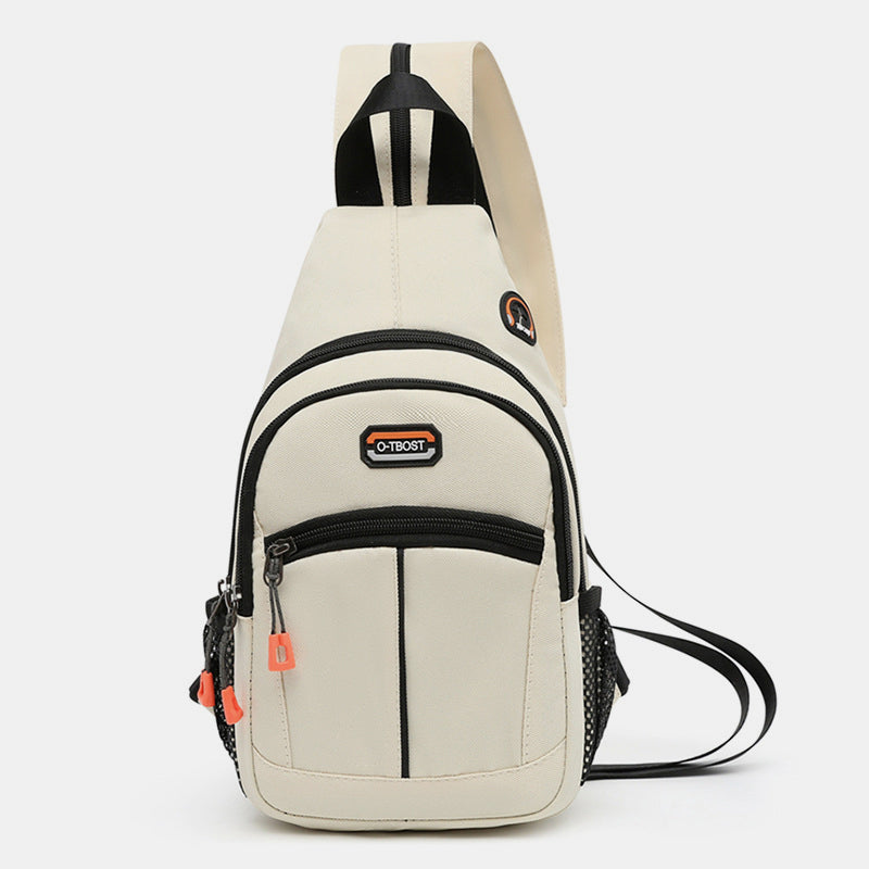 Mini-Schulterrucksack mit Farbblock-Design, Umhängetasche, Tagesrucksack für Damen und Herren