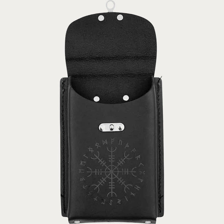 Mittelalterliche Gürteltasche für Cosplay, Retro-Leder, Handytasche