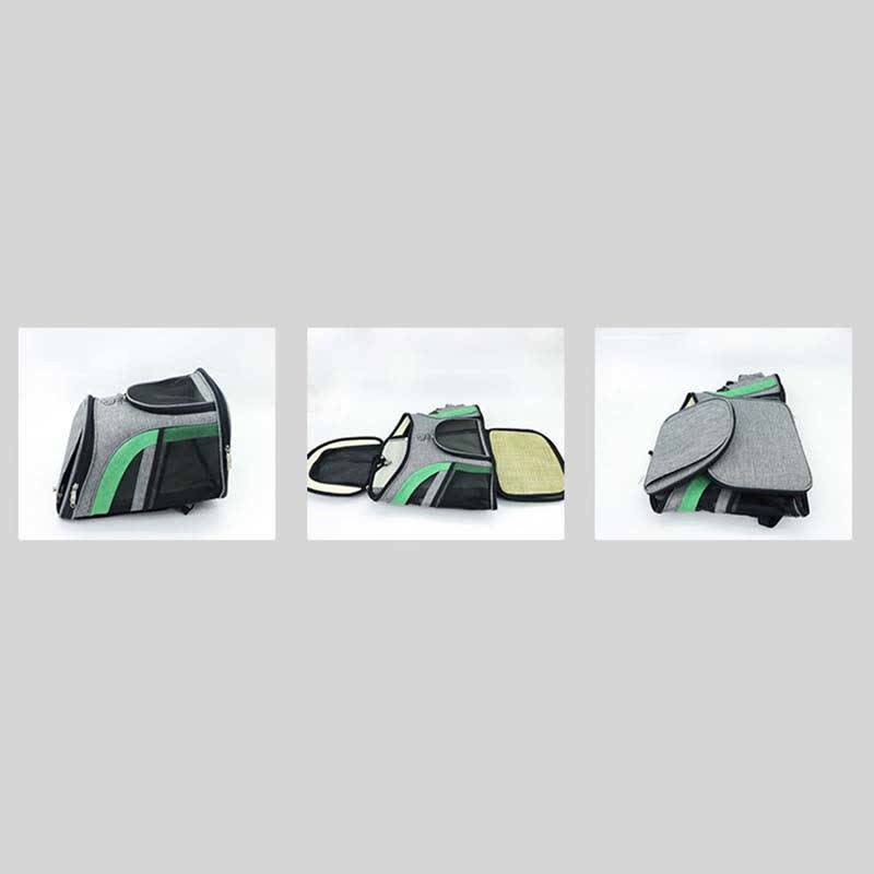 Haustier-Tragerucksack mit Taschen, Plüschmatte, Leine für Welpen und Katzen