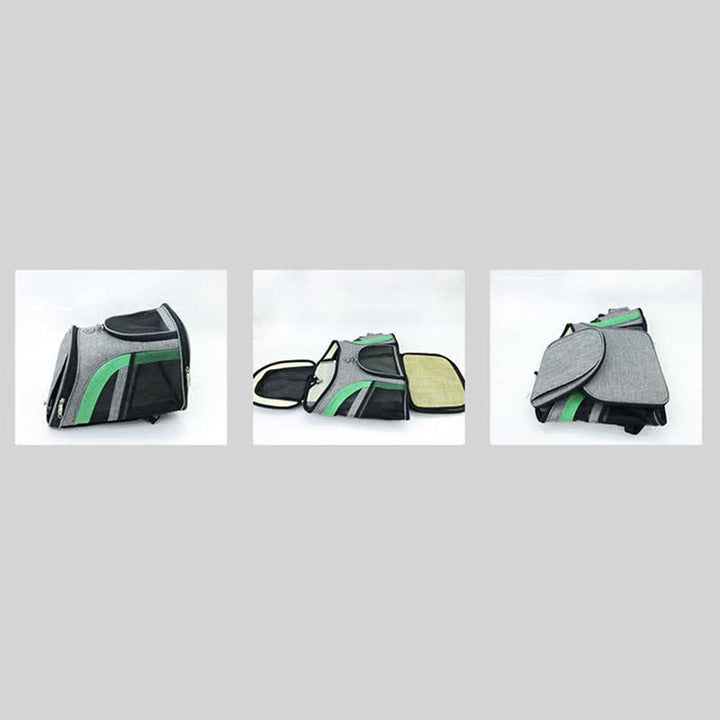 Haustier-Tragerucksack mit Taschen, Plüschmatte, Leine für Welpen und Katzen