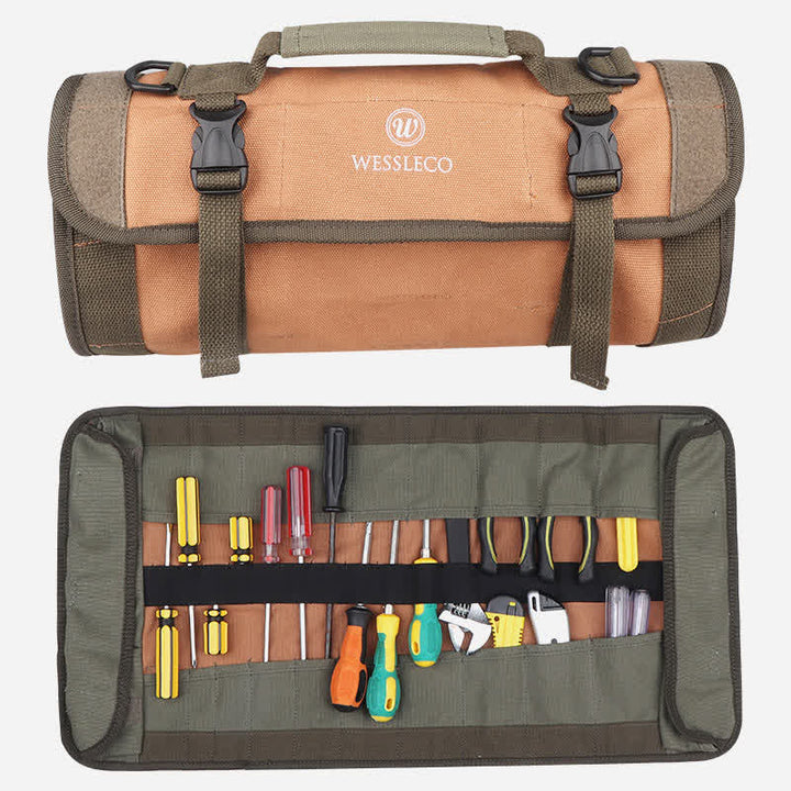 Werkzeugtasche zum Aufrollen, Werkzeugtasche zum Aufrollen, Handtasche, Schultertasche, Werkzeug-Organizer
