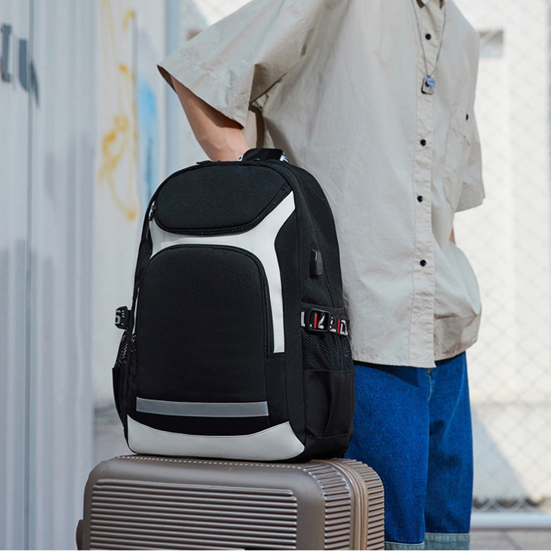 Laptop-Rucksack für Herren, groß, für College, Schule, Büchertaschen, Reise-/Arbeitstasche