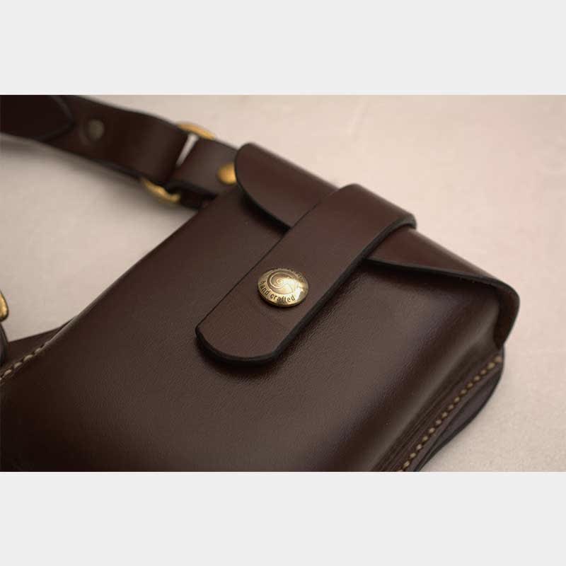 Leder Schulterholster Doppeltasche Schultergurt Weste Beutel Tasche