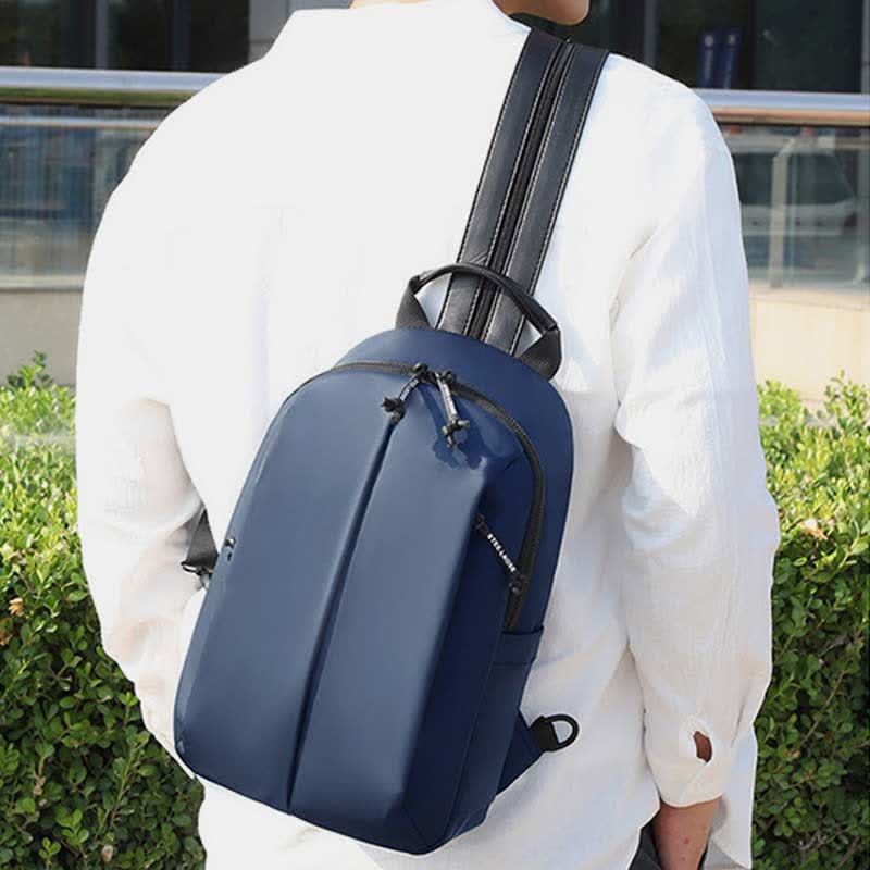 Wasserdichter Sling-Rucksack für Herren und Damen, multifunktional, lässig, Reise-Umhängetasche
