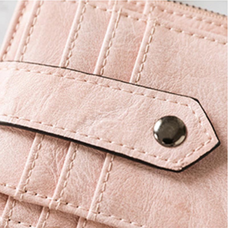Schlankes Kartenetui, Vordertasche, Geldbörse, Kreditkartenhalter für Damen, mit Schlüsselanhänger