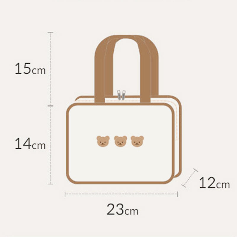 Süße Stickerei Stricken Leinwand Mama Tasche Baby Erwachsene Tragetasche