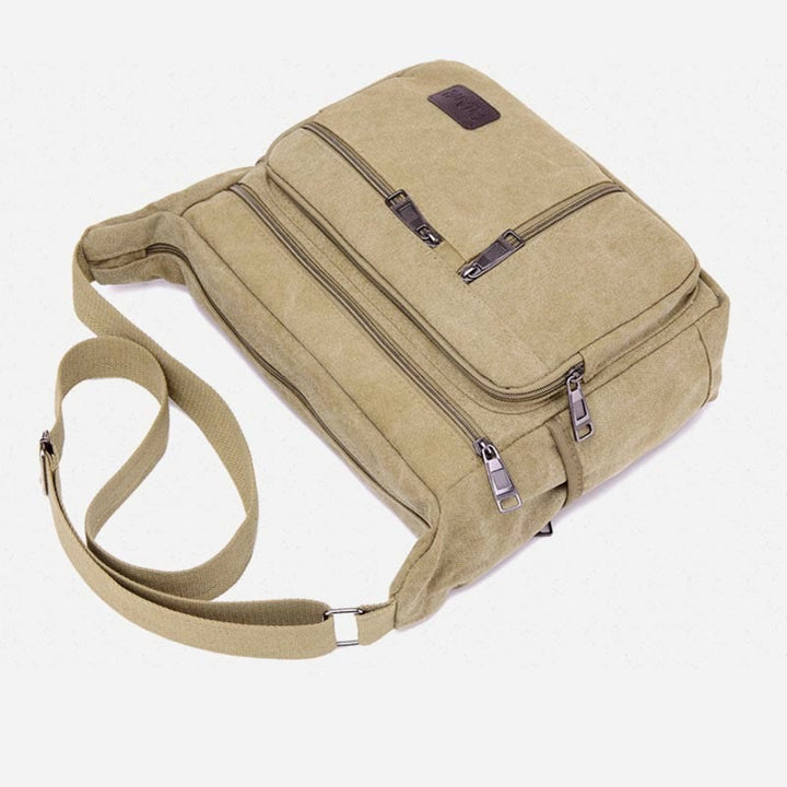 Umhängetasche für Herren, Vintage, Outdoor, Canvas, Business-Umhängetasche