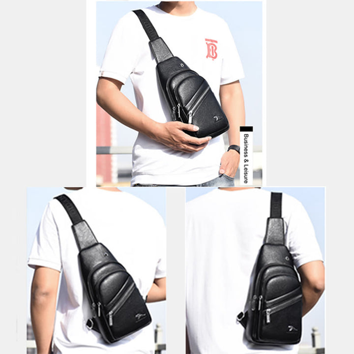 Schultertasche für Herren, große Kapazität, lässig, minimalistischer Umhängerucksack