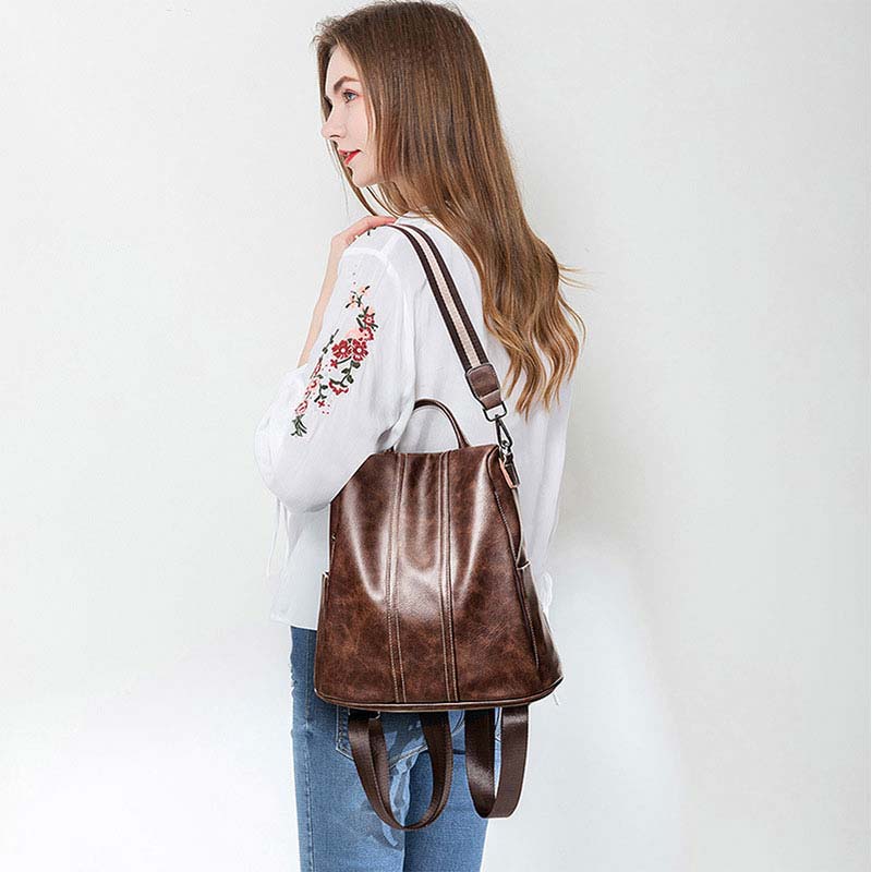 Diebstahlsicherer multifunktionaler Retro-Rucksack