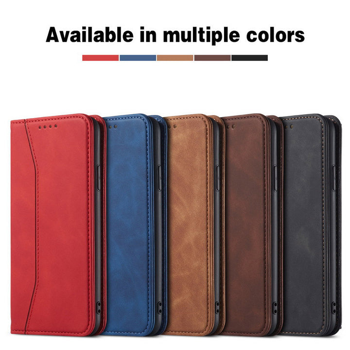 Premium PU Leder Brieftasche Hülle Kartenhalter Kompatibel mit iPhone 13 Pro Max