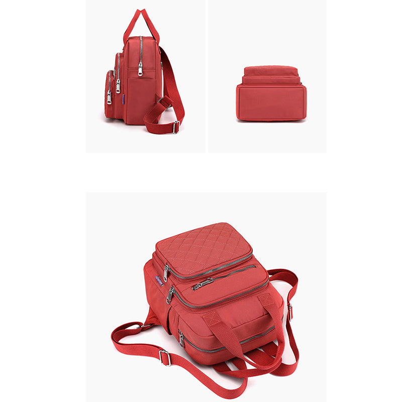 Gesteppter Rucksack, stilvolle Umhängetasche für Damen, Reise- und Freizeitgeldbörsen