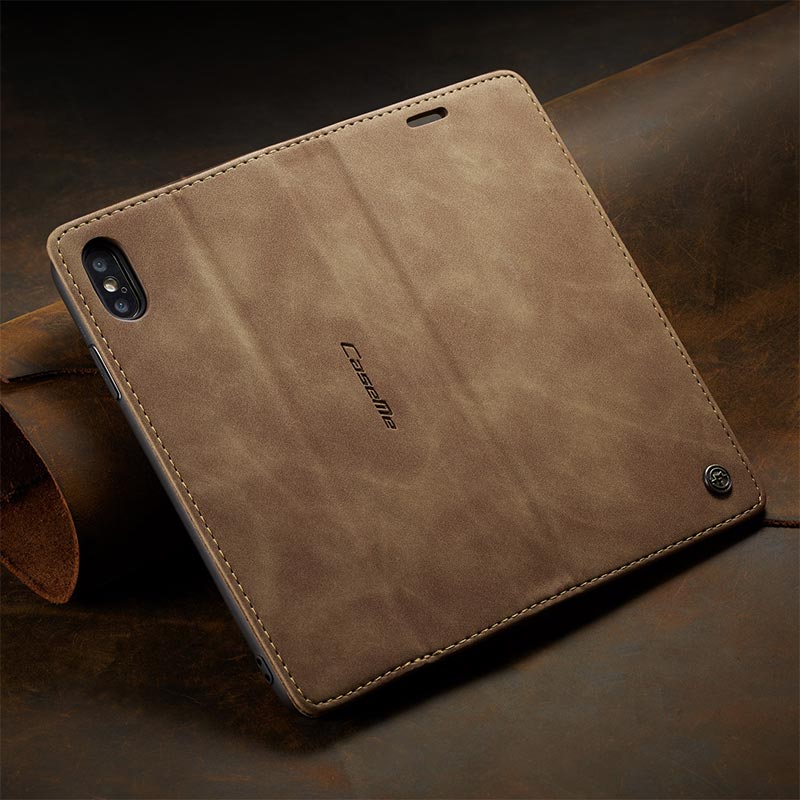Leder-Handytasche, Handytasche für iPhone, Samsung, mit Kartenhalter, Geldscheinfach