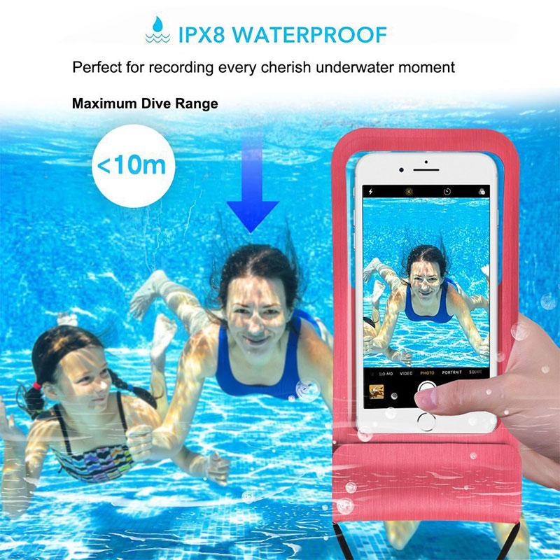 Universelle IPX8 wasserdichte, sanddichte Telefontasche, Telefontasche, Unterwassergehäuse