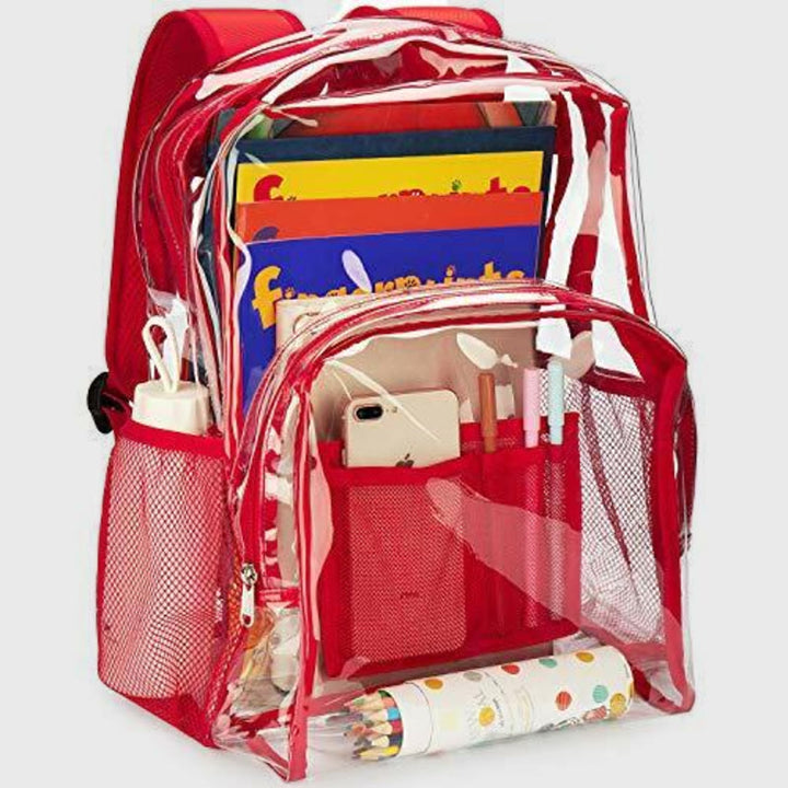 Rucksack für Schüler, transparentes PVC, Freizeit, täglicher Schulranzen