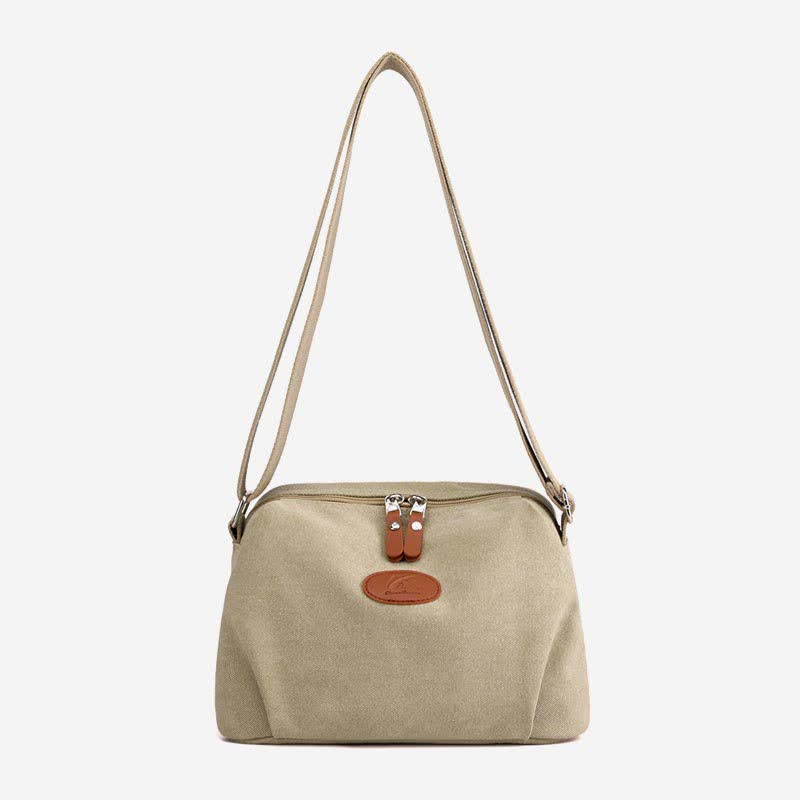 Umhängetasche aus Canvas für Damen, leicht, kleine Schultertasche