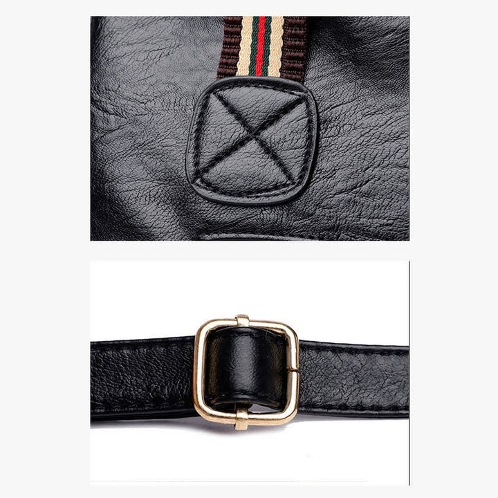 Tragetasche mit mehreren Taschen für Damen, Schultertasche aus PU-Leder, Umhängetasche