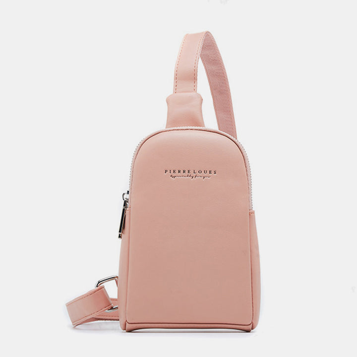 Leichte, lässige Schultertasche für Damen, kleiner Umhängerucksack aus PU-Leder