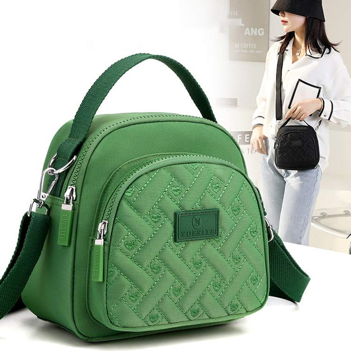 Funktionelle Damen-Geldbörse, leichter, geräumiger Umhängetasche aus Nylon, Mini-Rucksack